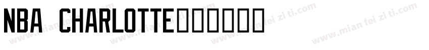 NBA Charlotte字体转换